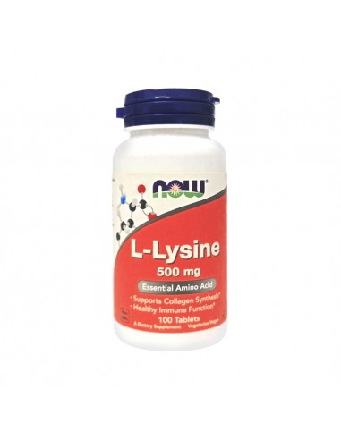 L-Lysine 500 mg 100 Tabs - Now Foods